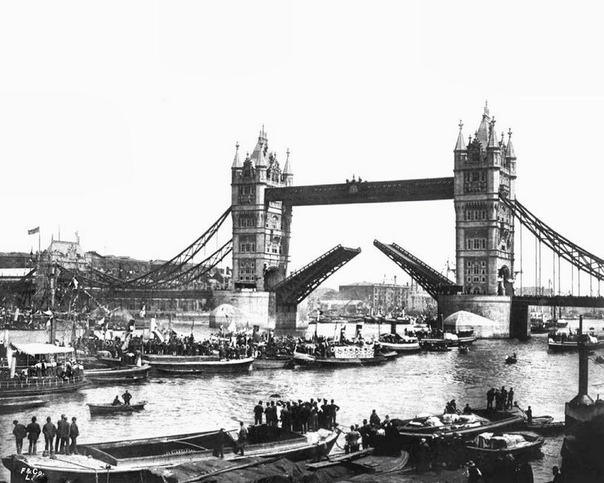 Тауэрский мост. Открытие. 1894г.Лондон