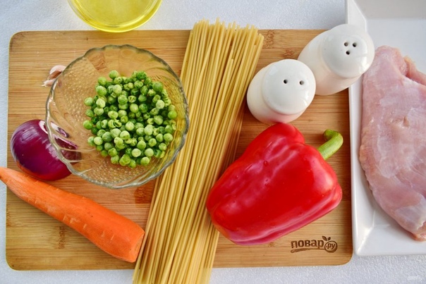 Рецепт вкусного cпагетти «Примавeра» 
