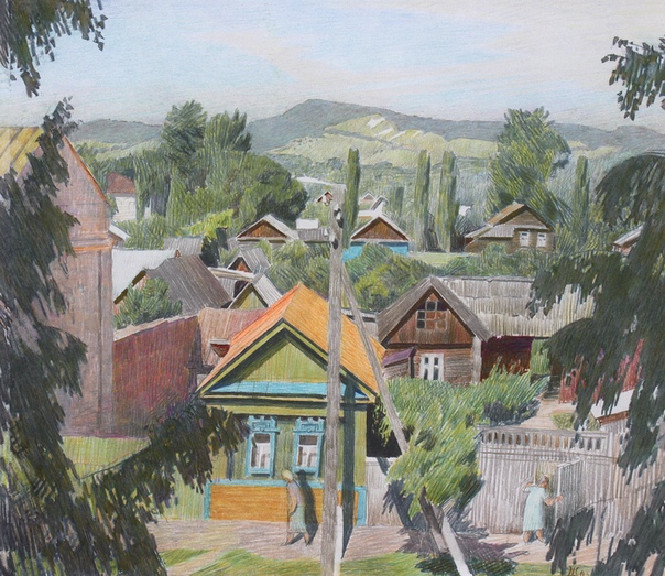 Матвей Брониславович Шабаев (род. 1968г). Цветной карандаш.